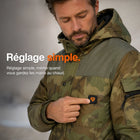 9HEAT Storm 4 - Manteau chauffant Homme Camouflage - Bouton / réglage