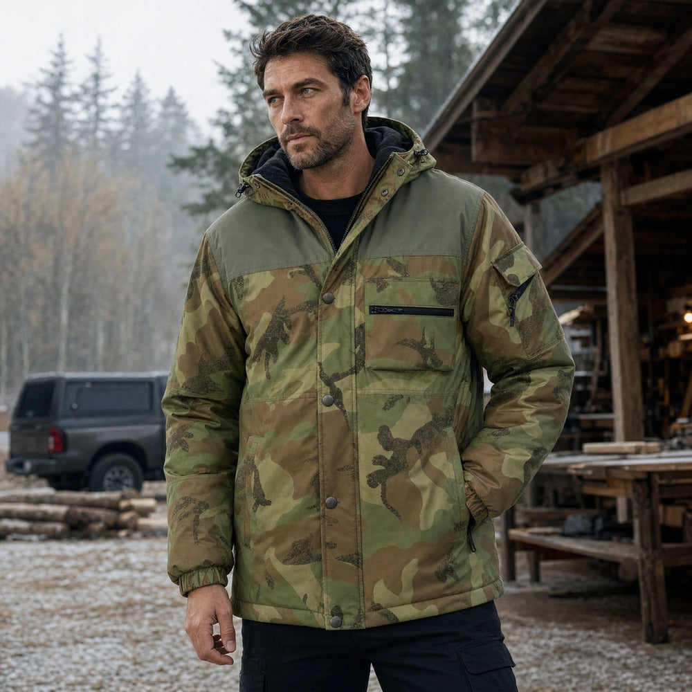 9HEAT Storm 4 - Manteau chauffant Homme Camouflage - Usage réel secondaire