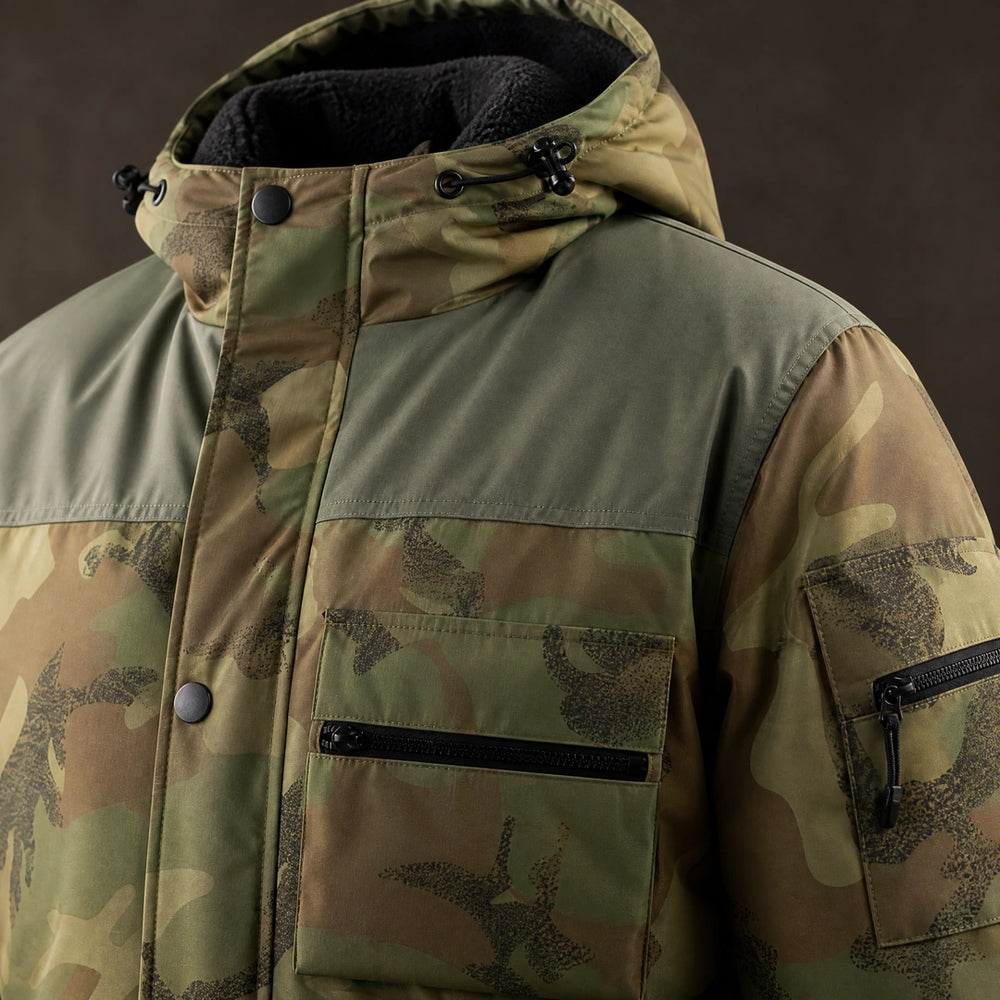 9HEAT Storm 4 - Manteau chauffant Homme Camouflage - Matière / finition