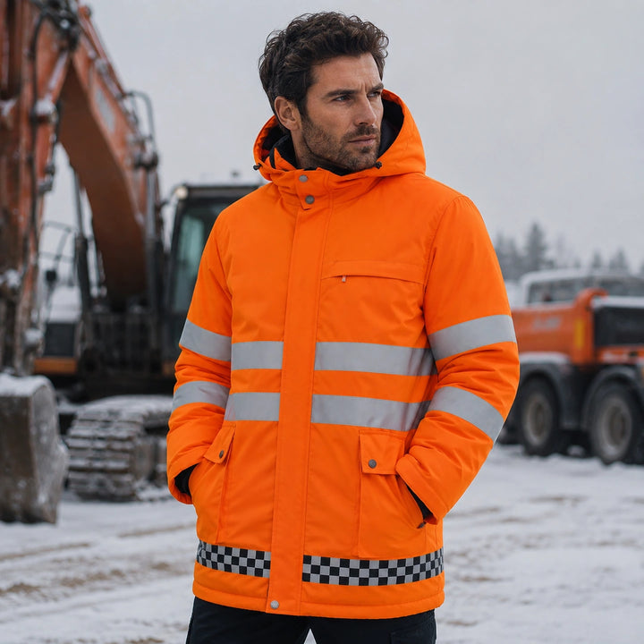 9HEAT Signal 8 - Manteau de travail chauffant haute visibilité