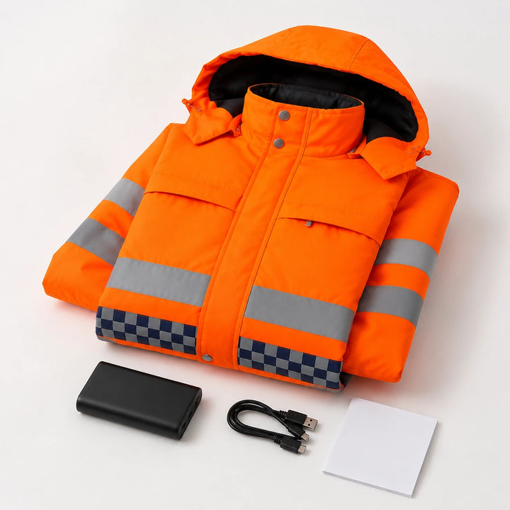 9HEAT Signal 8 - Manteau de travail chauffant haute visibilité