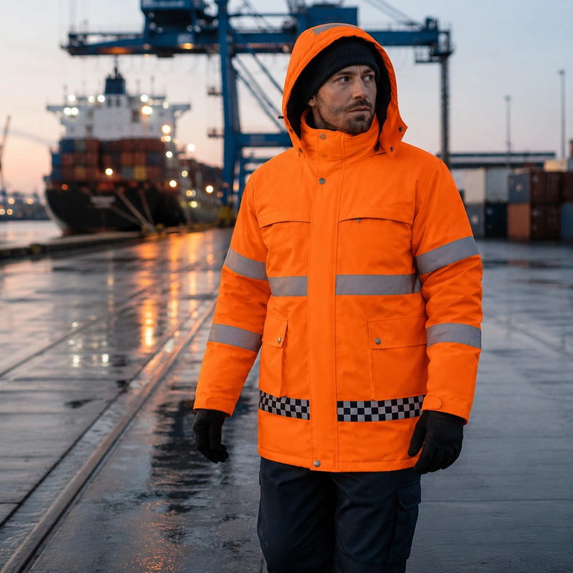 9HEAT Signal 8 - Manteau de travail chauffant haute visibilité