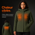 9HEAT Z50 - Parka chauffante Femme - Preuve zones chauffantes