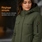 9HEAT Z50 - Parka chauffante Femme - Bouton / réglage