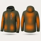 9HEAT Arctic 9 - Parka chauffante Homme - zones chauffantes avant et dos fond clair