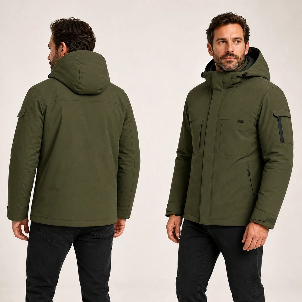 9HEAT Z50 - Parka chauffante Homme - Studio dos/profil