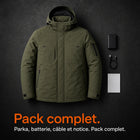 9HEAT Z50 - Parka chauffante Homme - Pack complet