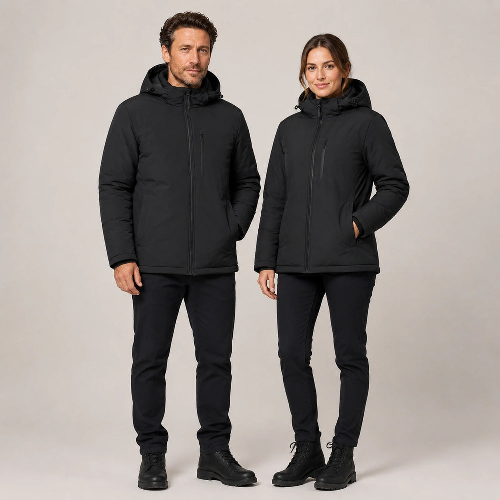 9HEAT P214 - Parka chauffante Unisexe - Studio porté face