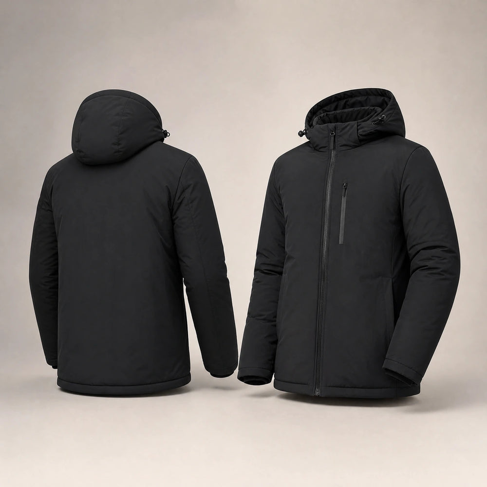 9HEAT P214 - Parka chauffante Unisexe - Studio dos/profil