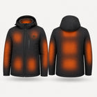 9HEAT P214 - Parka chauffante Unisexe - zones chauffantes avec bouton 9HEAT visible