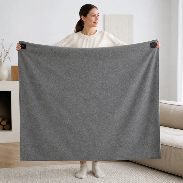 9HEAT Maison M3 - Plaid chauffant USB 160 x 150 cm