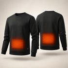 9HEAT Pull X7 - Sweat chauffant col rond Unisexe - Produit face dos zones chauffantes