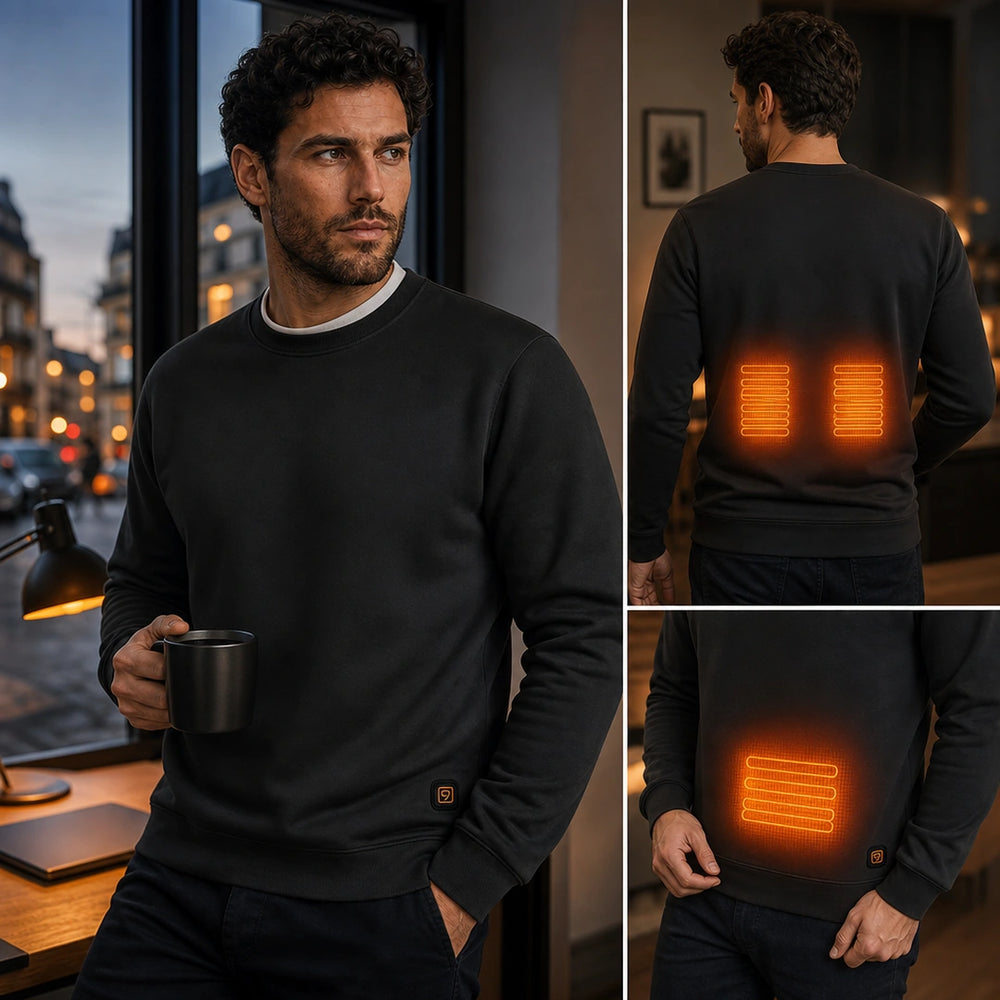 9HEAT Pull X7 - Sweat chauffant col rond Unisexe - Hero émotionnel