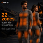 9HEAT ThermoSkin X22 - Sous-vêtement chauffant thermique - Zones chauffantes