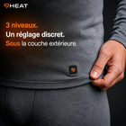 9HEAT ThermoSkin X22 - Sous-vêtement chauffant thermique - Bouton taille