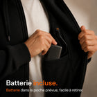 9HEAT TX4 - Sweat à capuche chauffant Unisexe - Batterie / poche