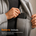 9HEAT Hoodie X12 - Sweat chauffant 12 zones - Batterie / poche
