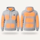 9HEAT Hoodie X12 - Sweat chauffant 12 zones - zones chauffantes avec bouton 9HEAT visible