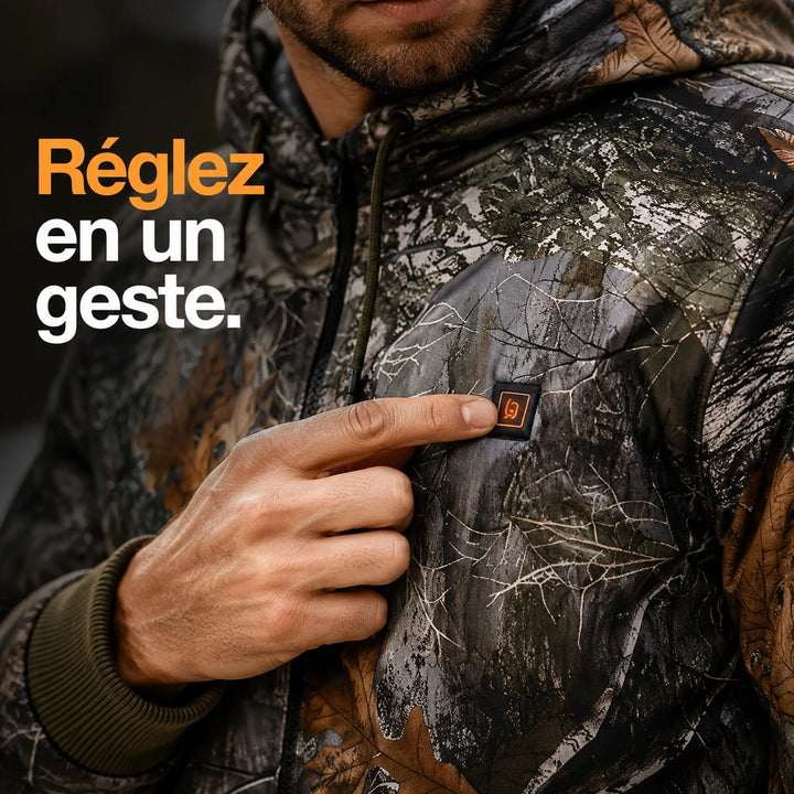 9HEAT Affût C7 - Sweat chauffant camouflage