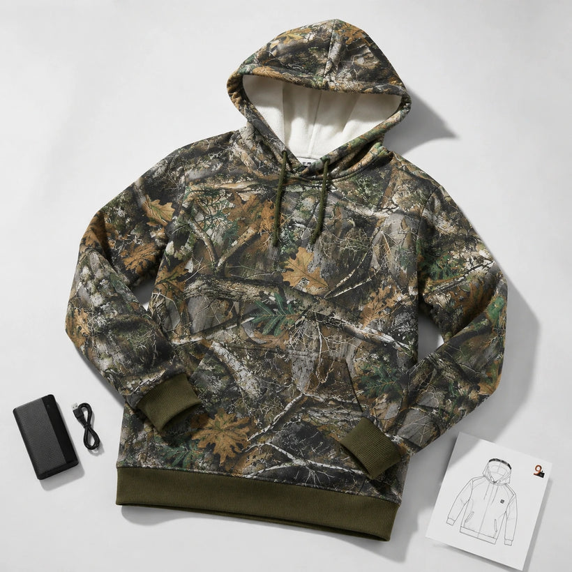 9HEAT Affût C7 - Sweat chauffant camouflage
