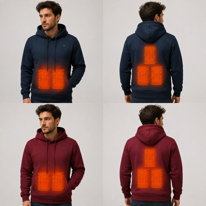 9HEAT Transit H5 - Sweat chauffant à capuche Homme