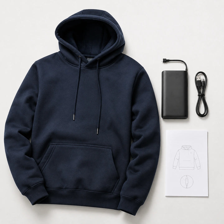 9HEAT Transit H5 - Sweat chauffant à capuche Homme