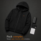 9HEAT T6 - Sweat zippé chauffant Femme - Pack complet