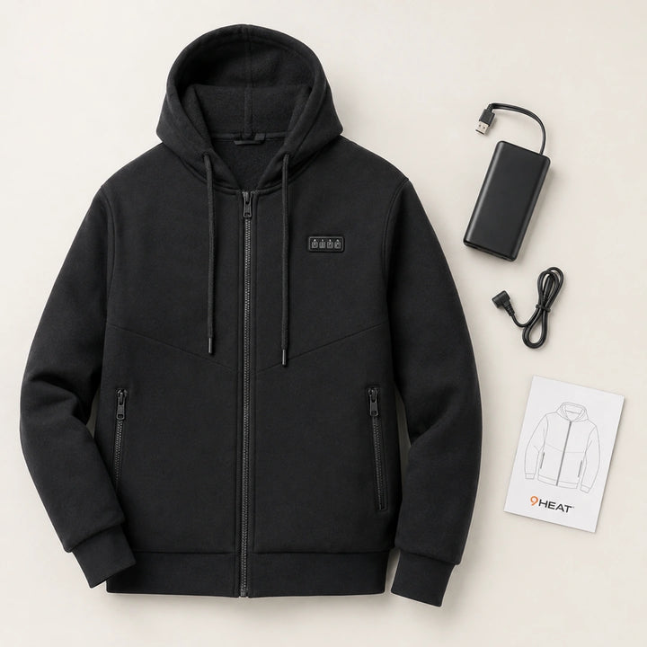 9HEAT Pilot 23 - Sweat zippé chauffant Homme 23 zones