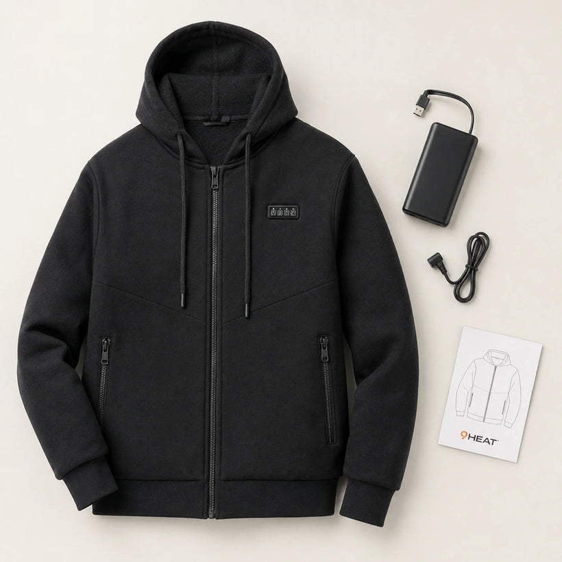9HEAT Pilot 23 - Sweat zippé chauffant Homme 23 zones