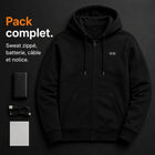 9HEAT T6 - Sweat zippé chauffant Homme - Pack complet
