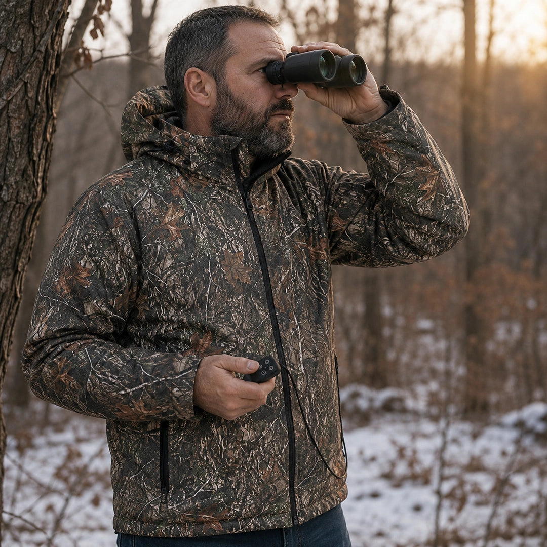 9HEAT Field Connect C5 - Veste chauffante camouflage pilotée par application