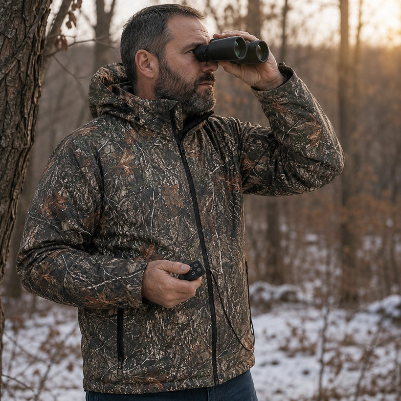 9HEAT Field Connect C5 - Veste chauffante camouflage pilotée par application