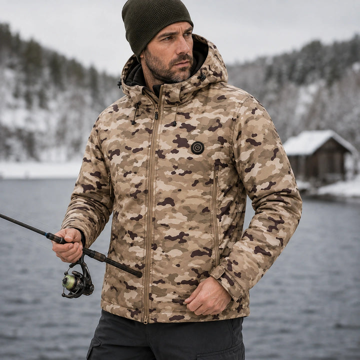 9HEAT Terrain 7 - Veste chauffante camouflage à capuche