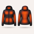 9HEAT Urban 5 - Veste chauffante Femme - zones chauffantes avant et dos fond clair
