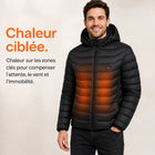 9HEAT Urban 5 - Veste chauffante Homme - Preuve zones chauffantes