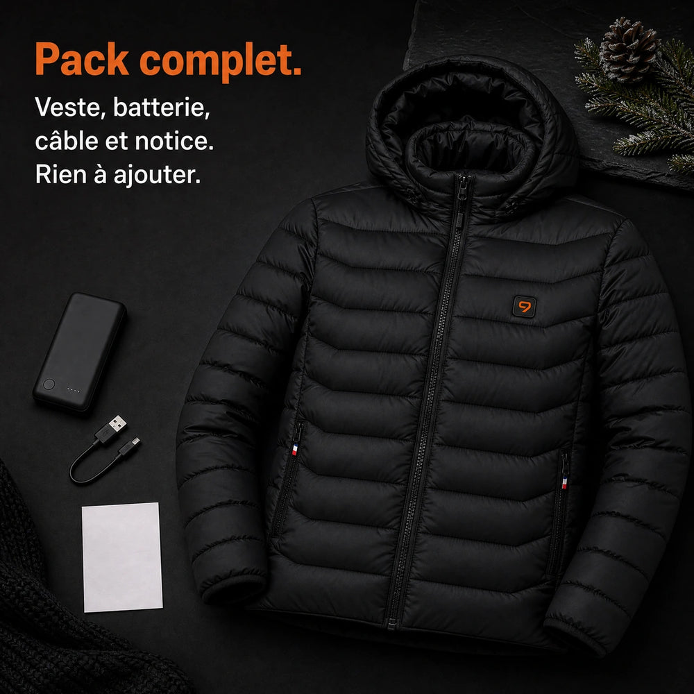 9HEAT Urban 5 - Veste chauffante Homme - Pack complet
