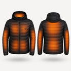9HEAT Urban 5 - Veste chauffante Homme - zones chauffantes avec bouton 9HEAT visible