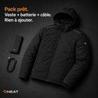 9HEAT Rider 9 - Veste moto chauffante Homme - Pack complet