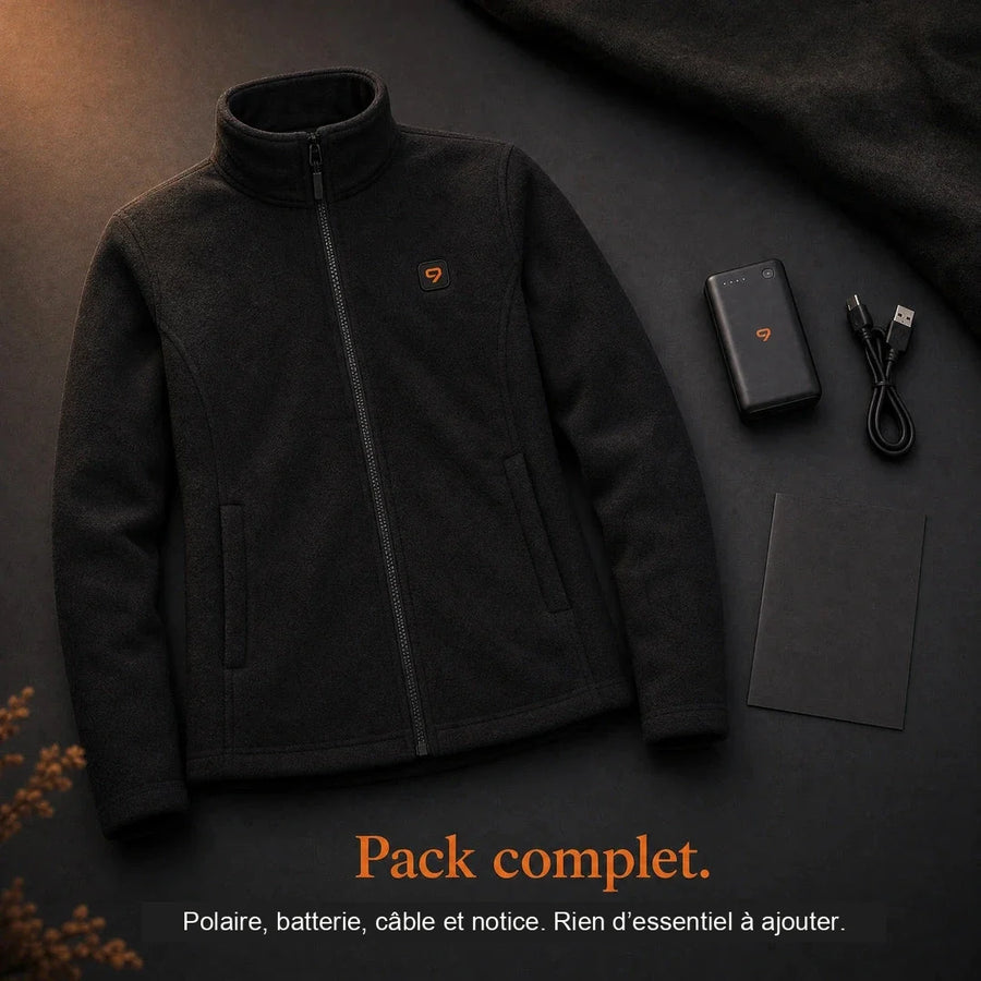 9HEAT Boreal 4 - Veste chauffante polaire Femme - Pack complet