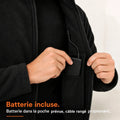 9HEAT Boreal 4 - Veste chauffante polaire Homme - Batterie / poche