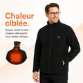 9HEAT Polar 4 - Veste chauffante polaire Homme - Preuve zones chauffantes