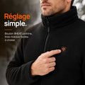 9HEAT Polar 4 - Veste chauffante polaire Homme - Bouton / réglage