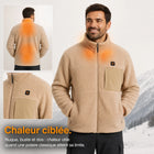 9HEAT Polar XR8 - Veste polaire chauffante Unisexe - Preuve zones chauffantes
