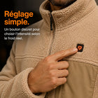 9HEAT Polar XR8 - Veste polaire chauffante Unisexe - Bouton / réglage