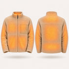 9HEAT Polar XR8 - Veste polaire chauffante Unisexe - zones chauffantes avant et dos fond clair