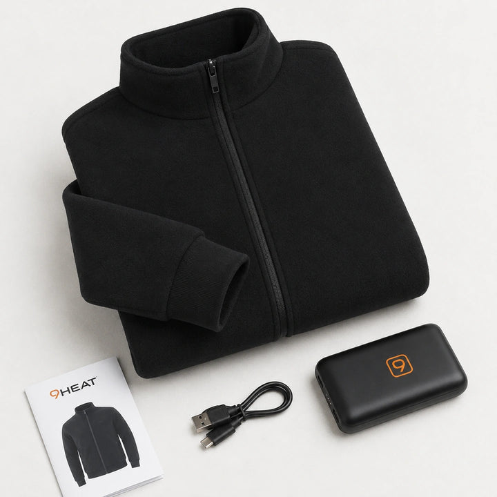 9HEAT Studio 8 - Veste polaire chauffante zippée