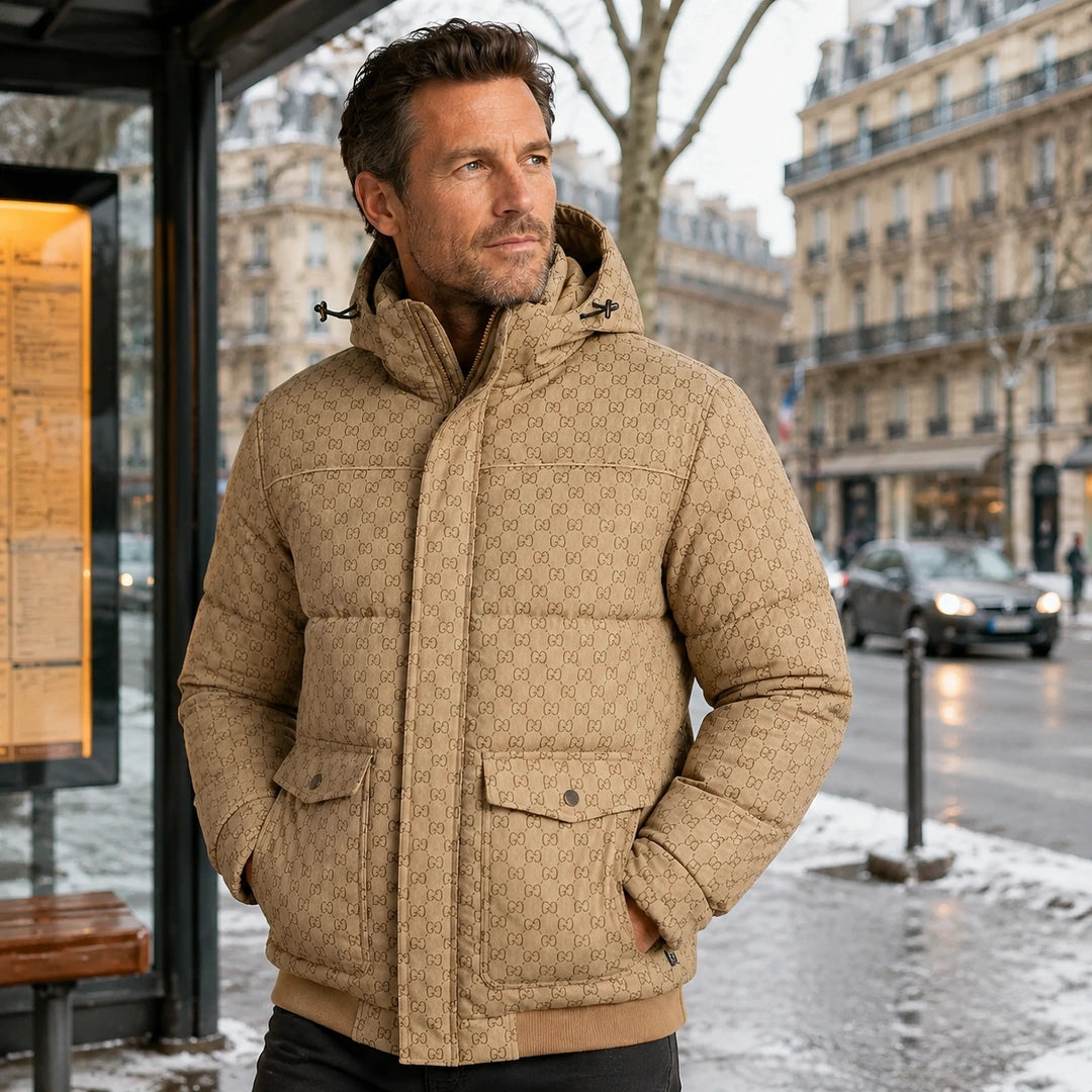 Doudoune chauffante homme - Regent 7 porté dehors