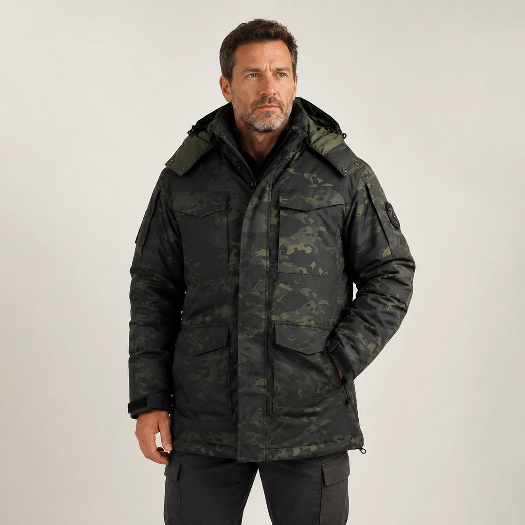 Veste chauffante homme camouflage - Ranger 8 porté au quotidien