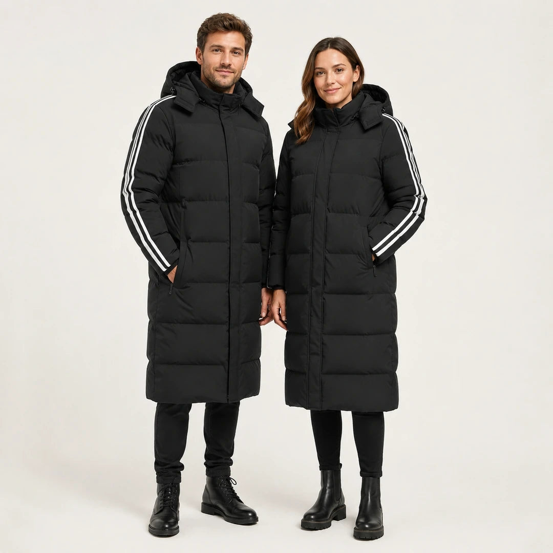Veste chauffante longue unisexe - Longline 8 porté au quotidien