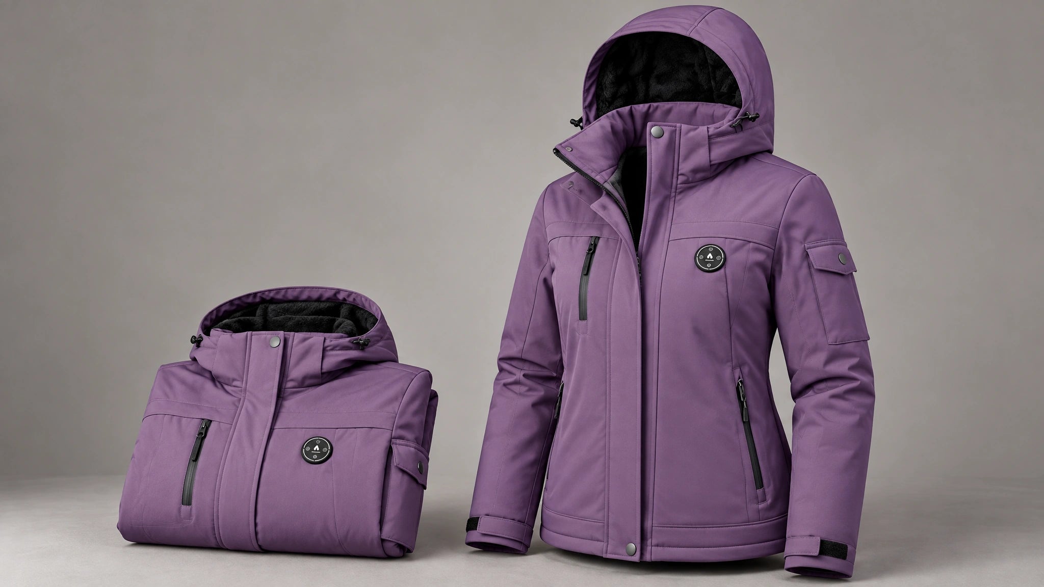 Veste de ski chauffante femme - Solstice 6 et contenu commun à chaque pack